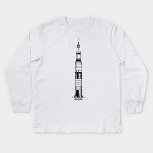 Apollo Saturn V Rocket Kids Long Sleeve T-Shirt